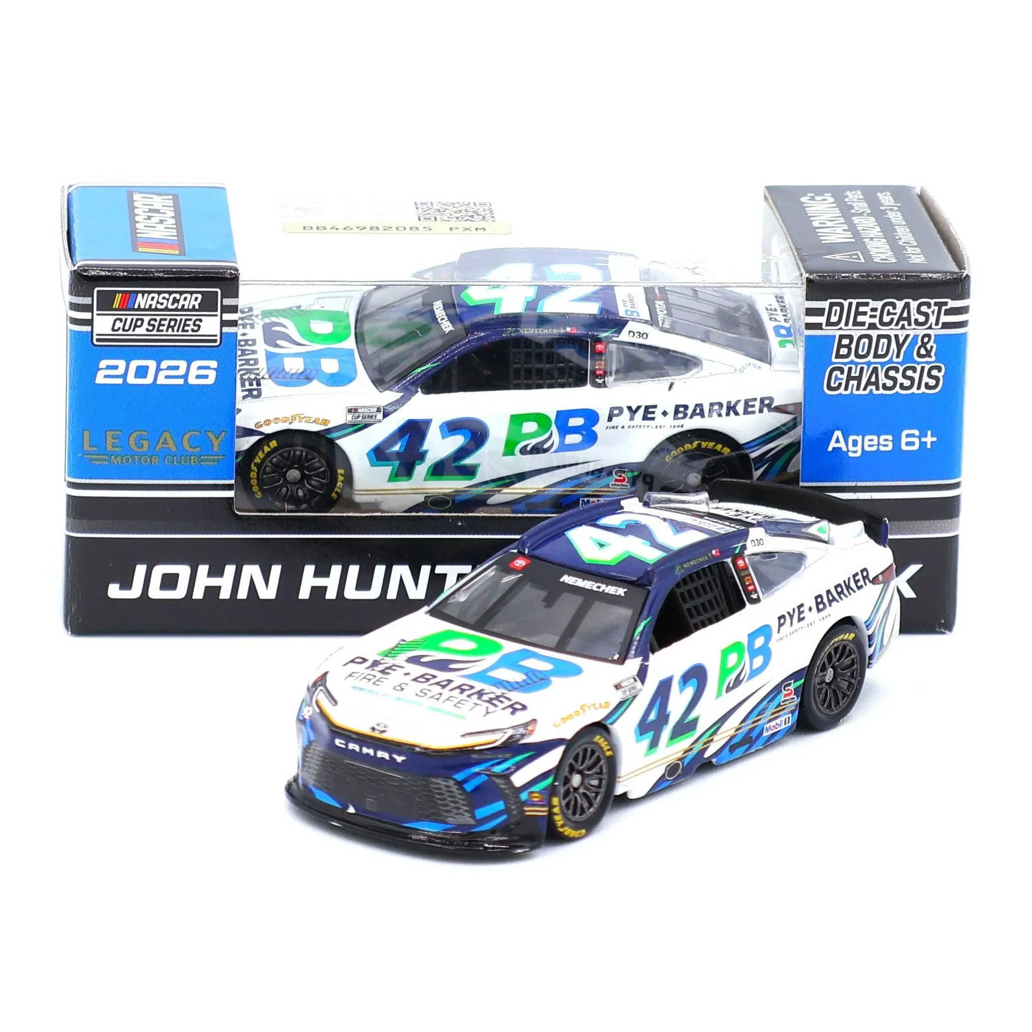 John Hunter Nemechek 2026 Pye-Barker 1:64 Nascar Diecast