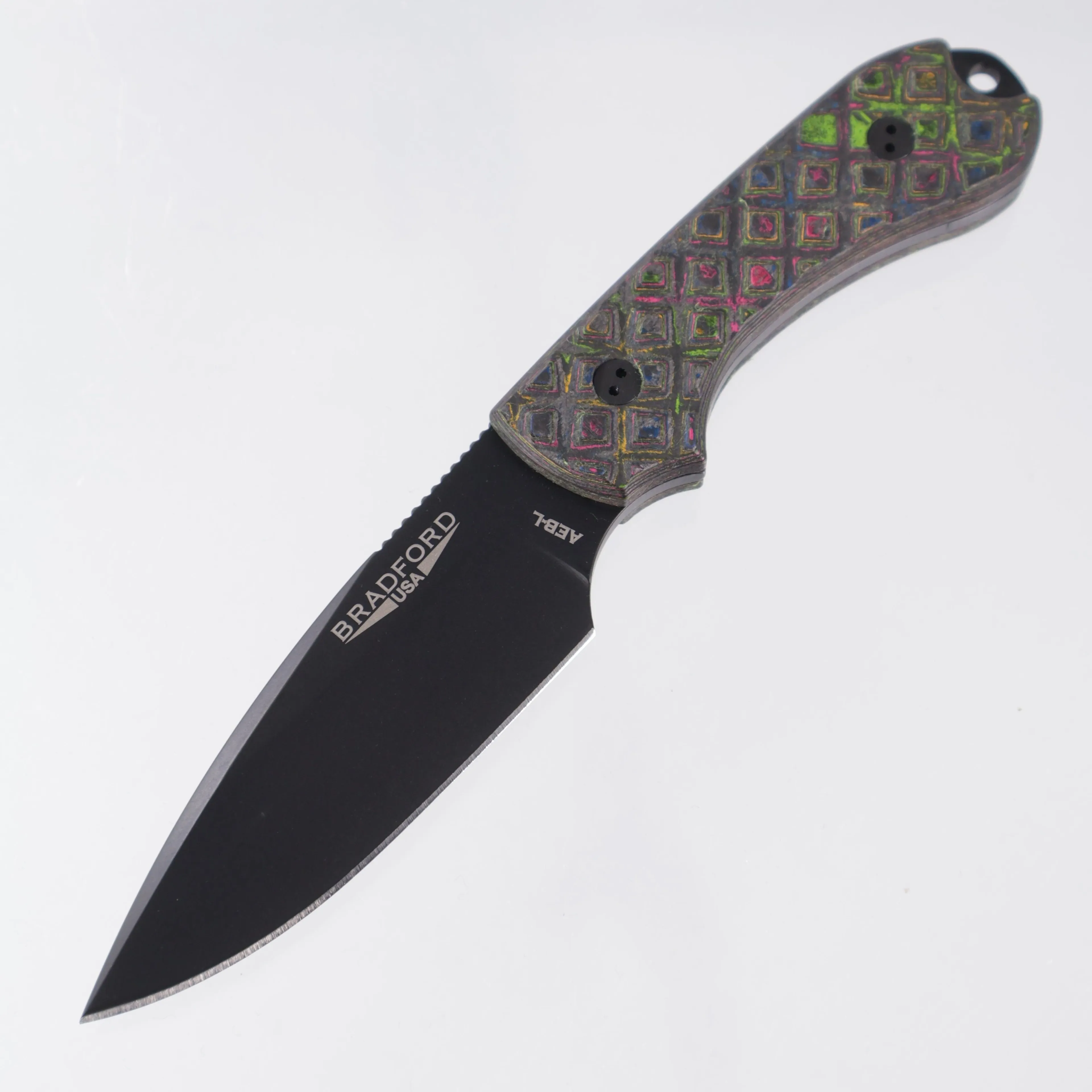 Bradford Guardian 3 False Edge Grind - Textured 80s Camo Carbon Scales - DLC AEB-L - BROP Exclusive