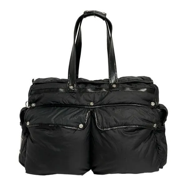 Celine Boston bag - Canvas - Leather, Black Missing 2 buttons