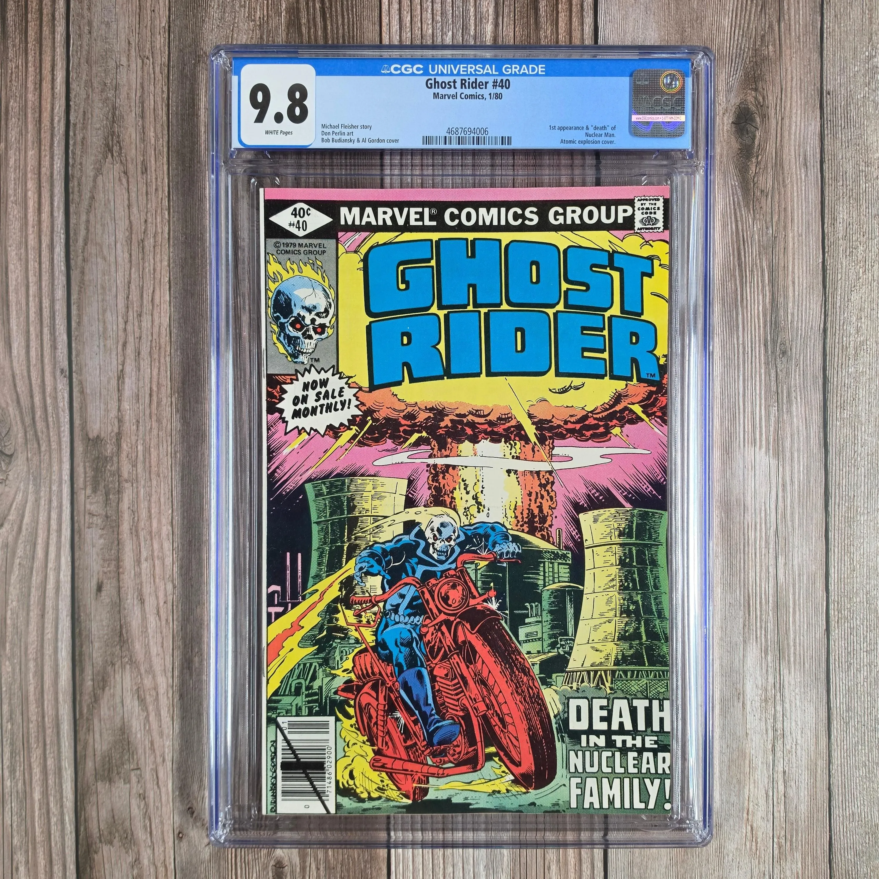 Ghost Rider #40 CGC 9.8 WP 1st Appearance of Nuclear Man (Cert 4006)