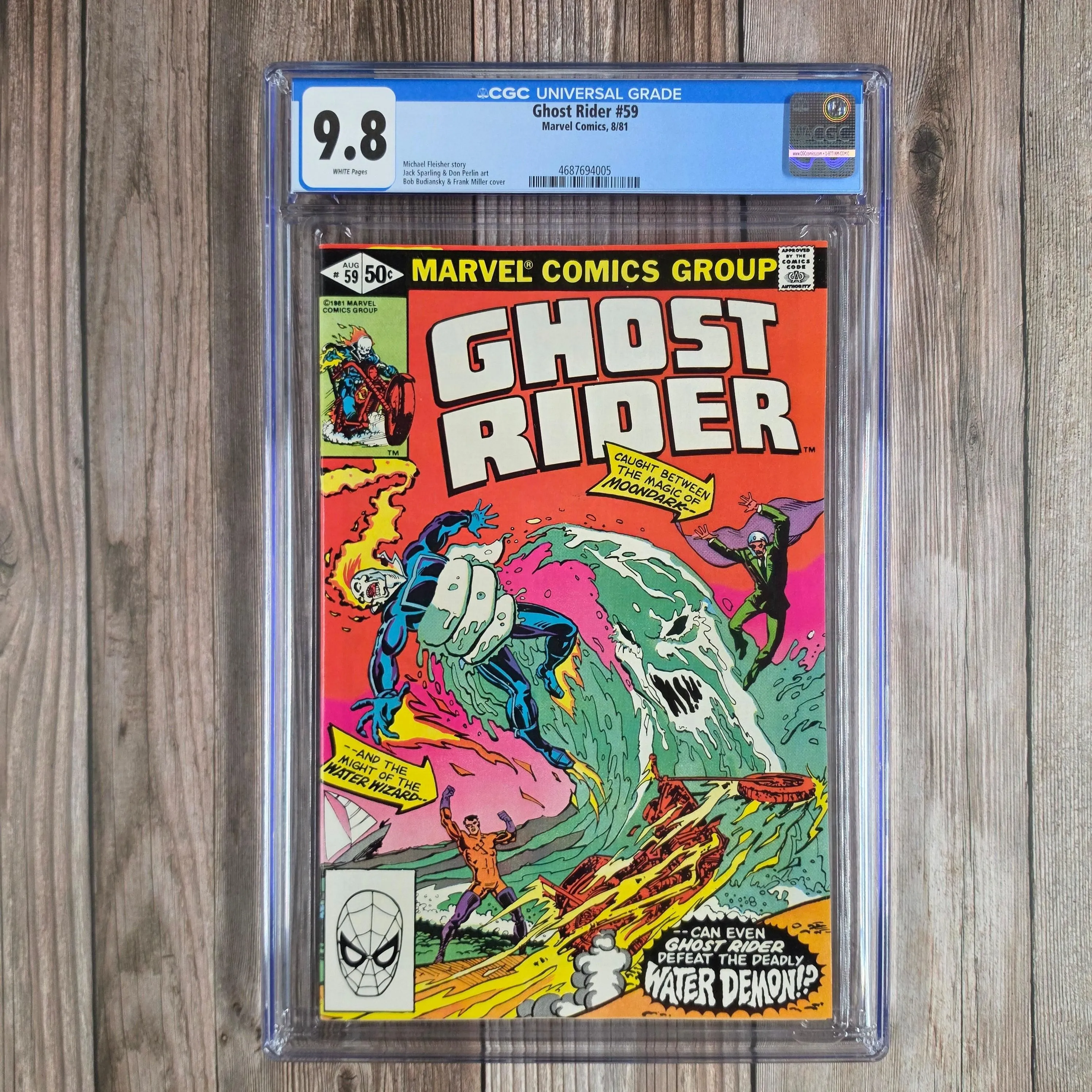 Ghost Rider #59 CGC 9.8 WP Moondark and Water Wizard appearance (Cert 4005)