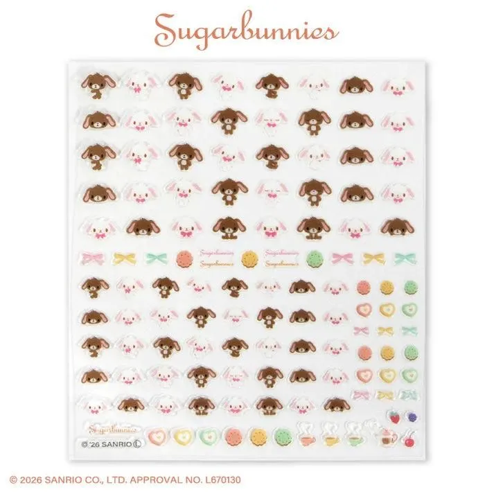 Sugarbunnies Thank You Mart Nail Art Stickers