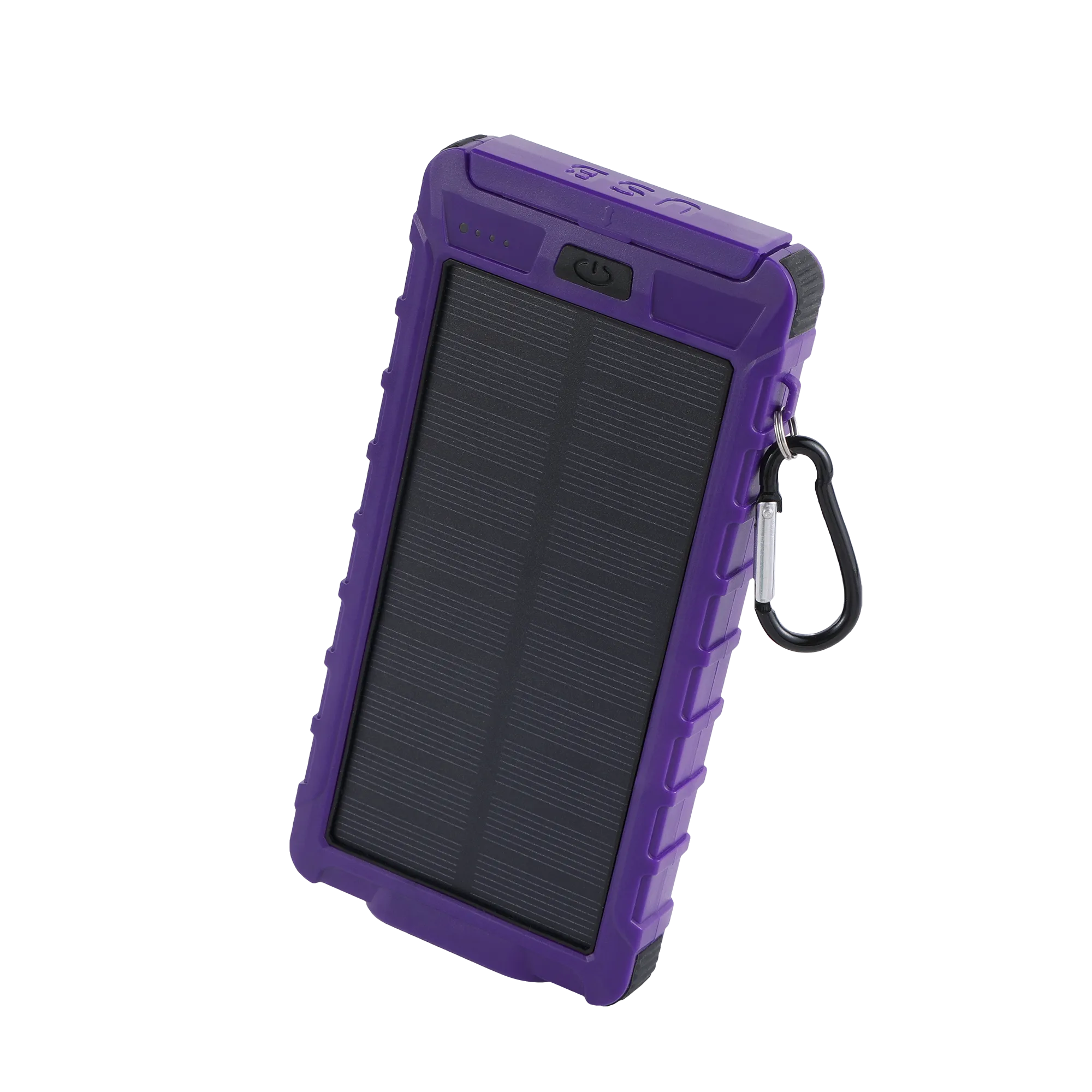PowerUp Solar 10,000mAh Dual USB Backup Battery Purple