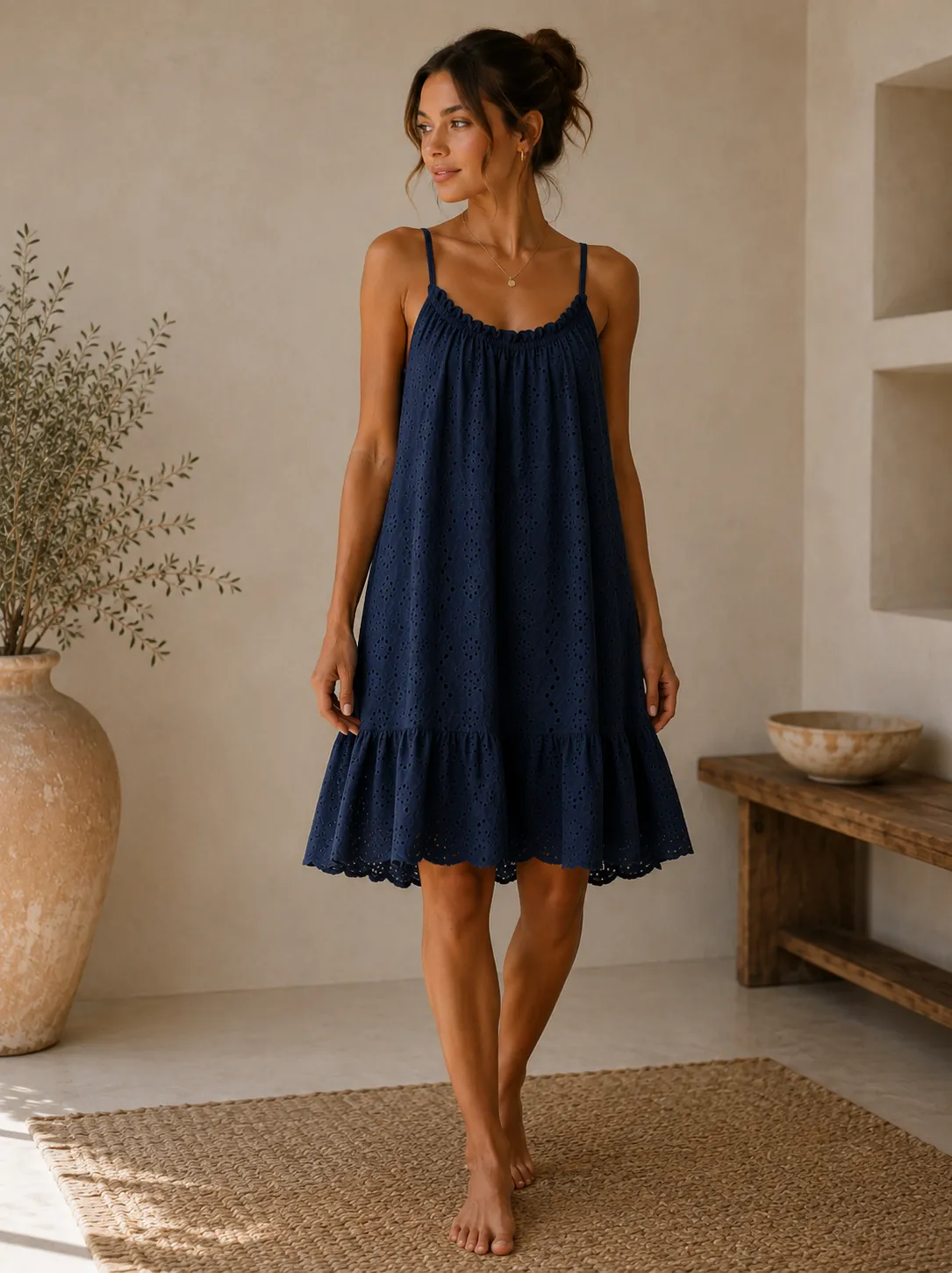 Broderie Anglaise Cami Sundress | HerEdits