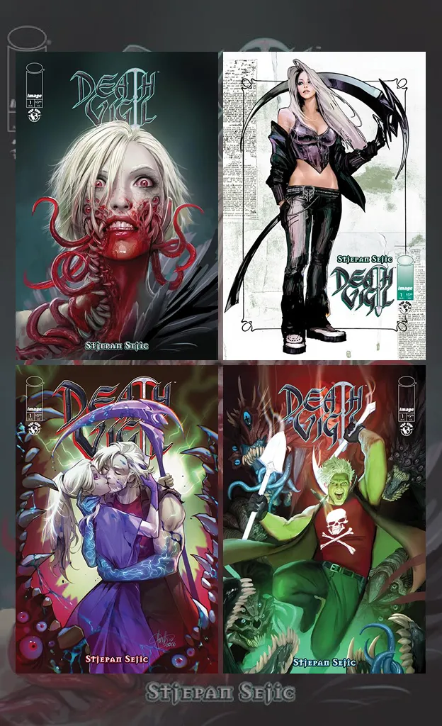 DEATH VIGIL (2026) #1 Cover A, B, C, D - 4 Book Bundle