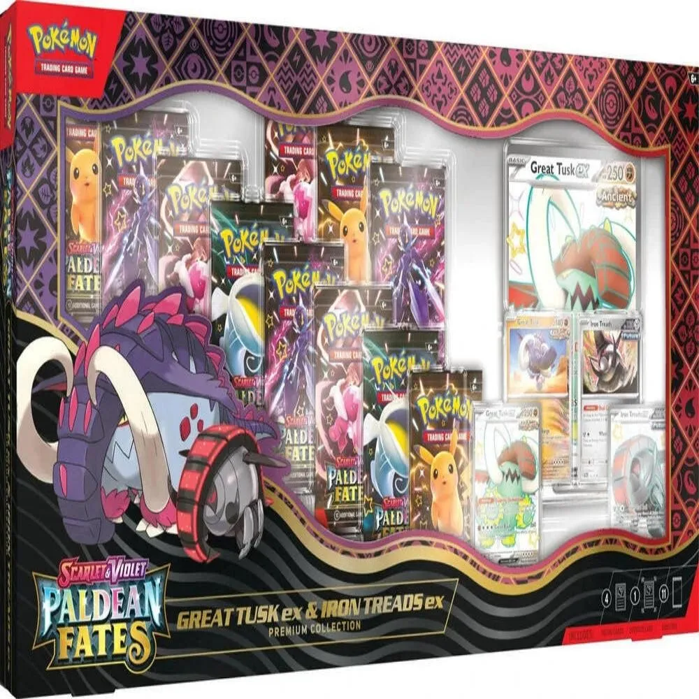 Pokémon TCG: Great Tusk ex Iron Treads ex Premium Collection