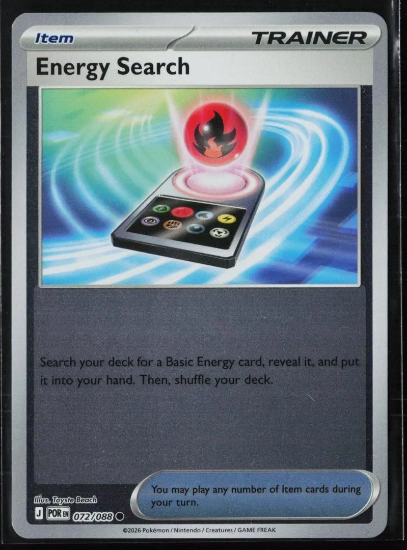 Energy Search - ME03: Perfect Order 072 - pokemon - Common Reverse Holo