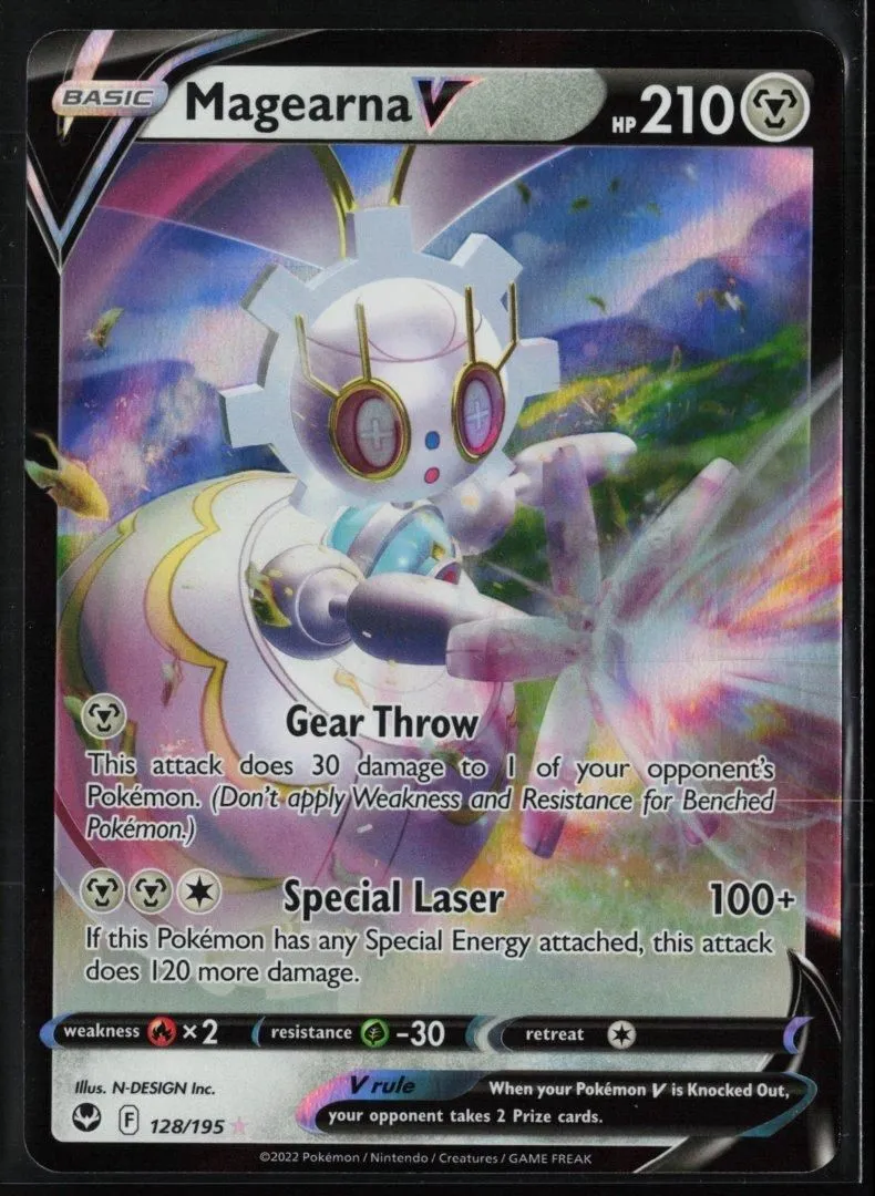 Magearna V - SWSH12: Silver Tempest 128/195 - Pokemon - Ultra Rare Holo