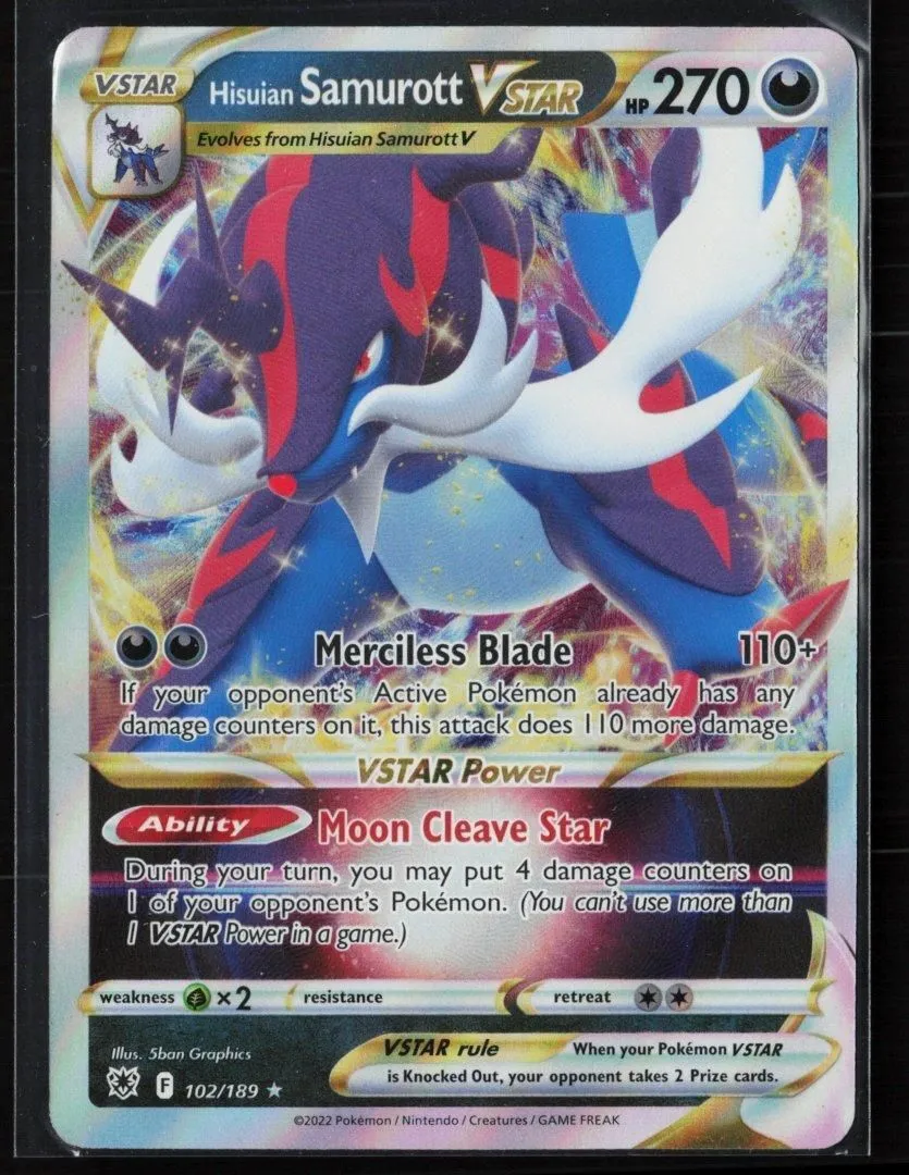 Hisuian Samurott VSTAR - SWSH10: Astral Radiance 102/189 - Pokemon - Ultra