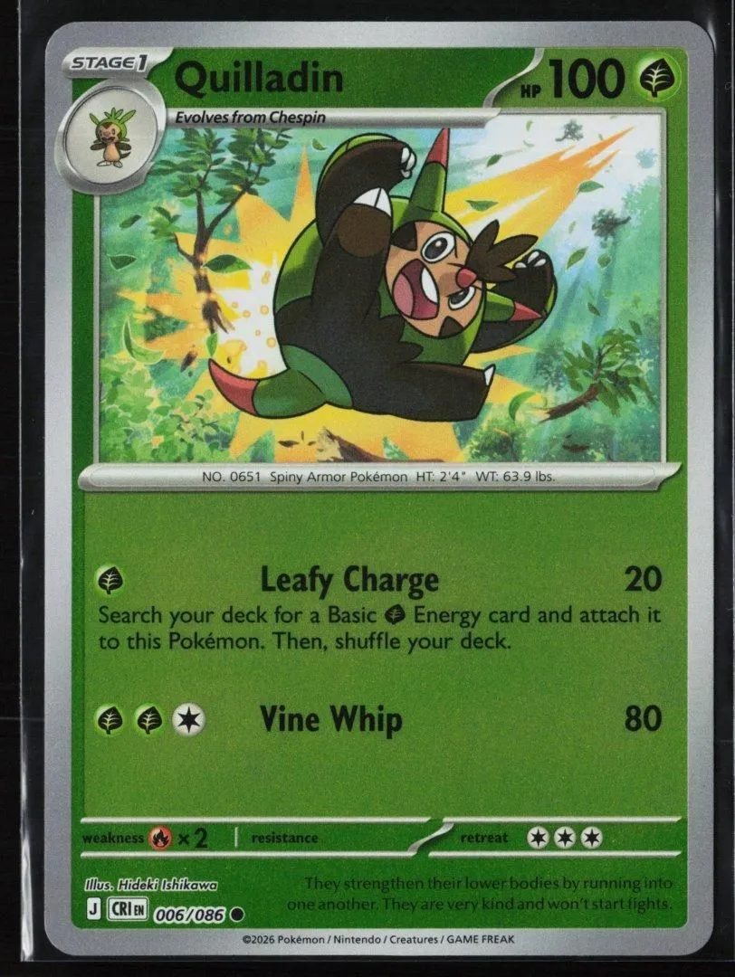 Quilladin - ME04: Chaos Rising 006 - Pokemon - Common Reverse Holo