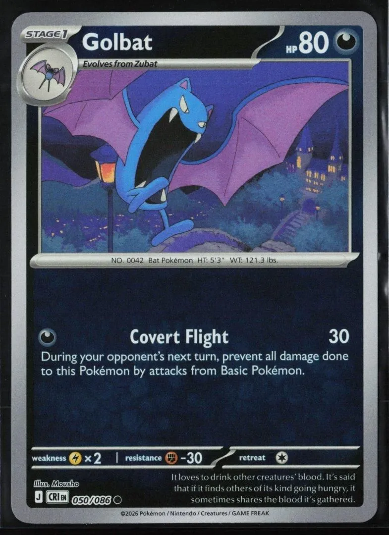 Golbat - ME04: Chaos Rising 050 - pokemon - Common Reverse Holo