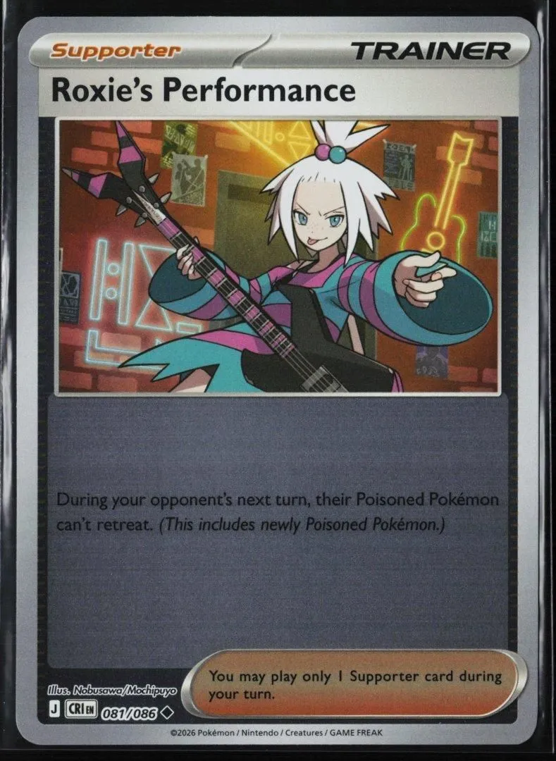 Roxie's Performance - 081/086 - ME04: Chaos Rising - Pokemon TCG - Reverse Holo