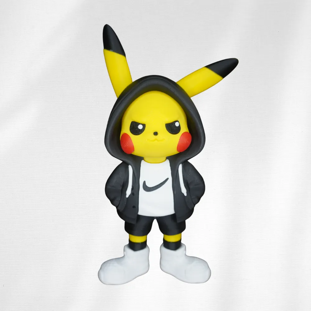 Streetwear Pikachu 3D Printed Figure – 10.5 in