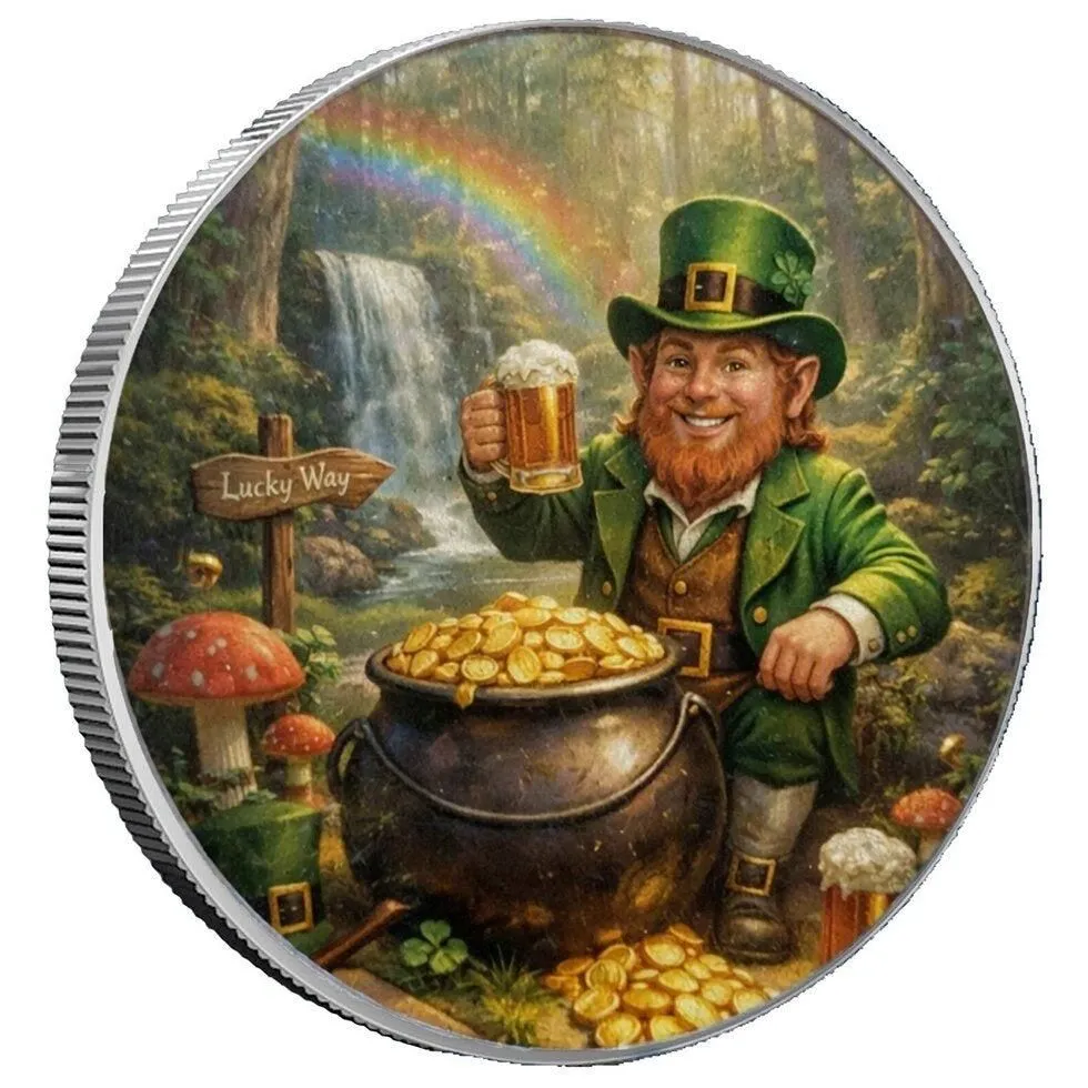 In Stock! Little Silver Luck Colorized 1/10 oz Silver Round