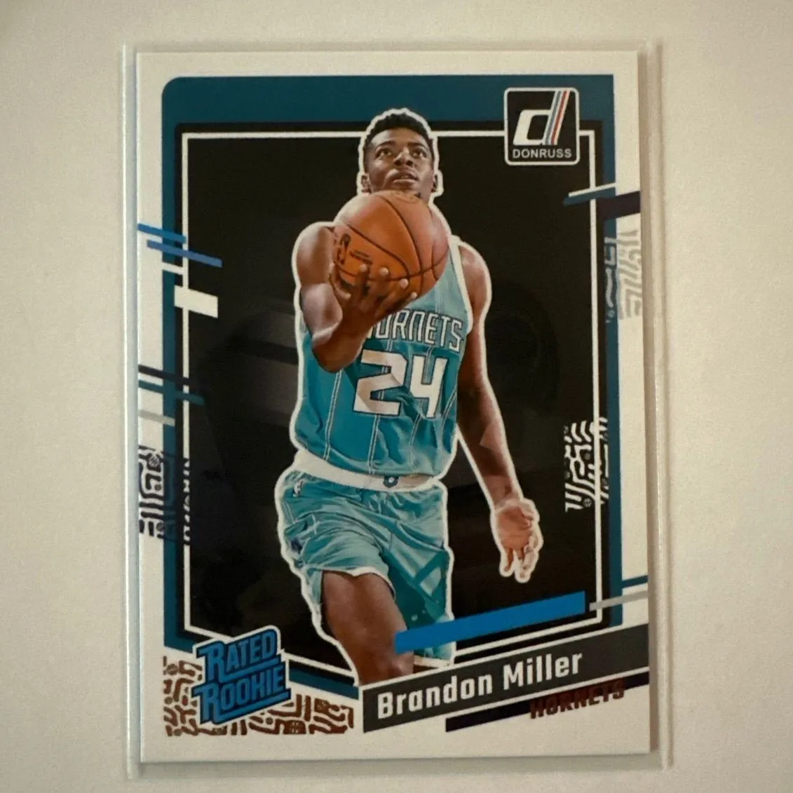 Product image for 2023-24 Donruss Brandon Miller Rated Rookie RC #226 Charlotte Hornets