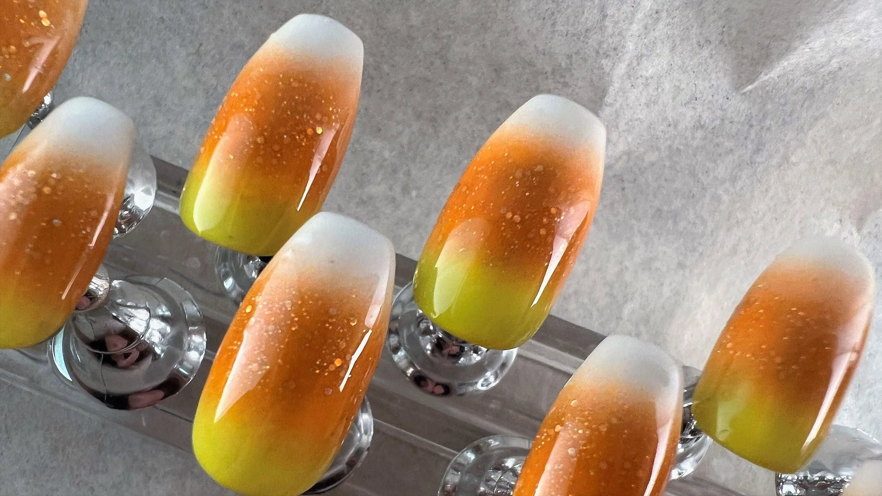 Sweet Candy Corn | Halloween Series | Press-On Nail Set