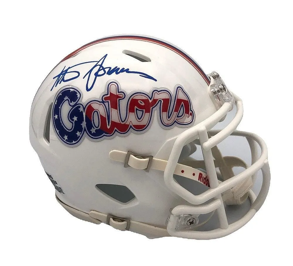 Steve Spurrier Signed Riddell Speed Stars and Stripes Mini Helmet - Beckett