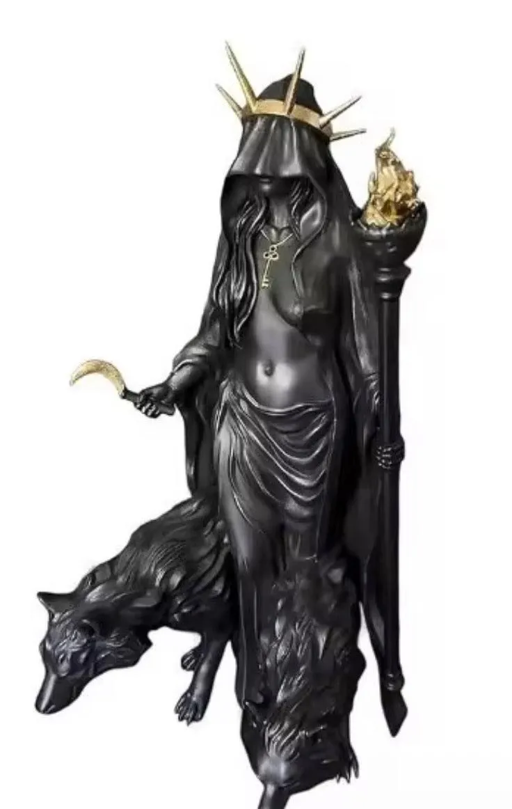 Dark Goddess Resin Sculpture