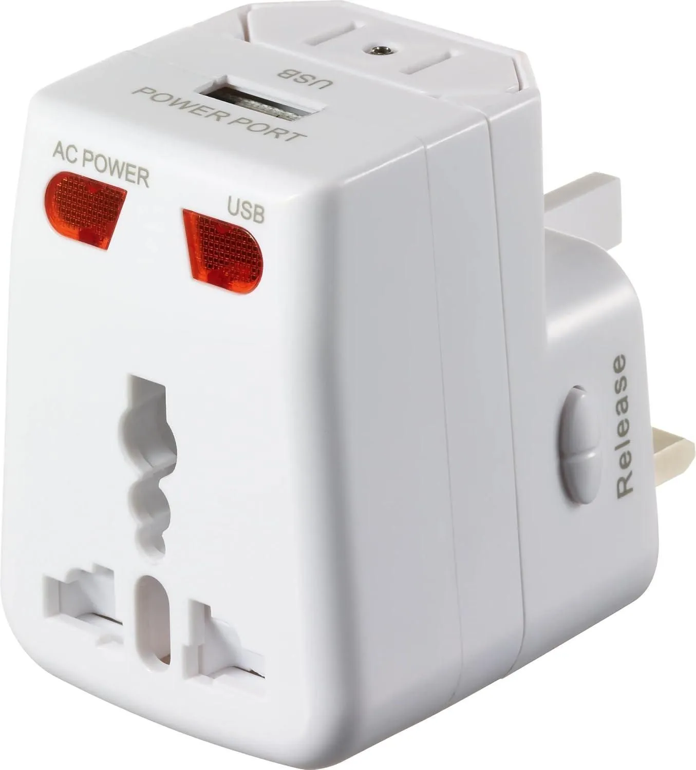 TM-0133 | (WN) Universal Worldwide Travel USA, UK, EU Adapter with USB