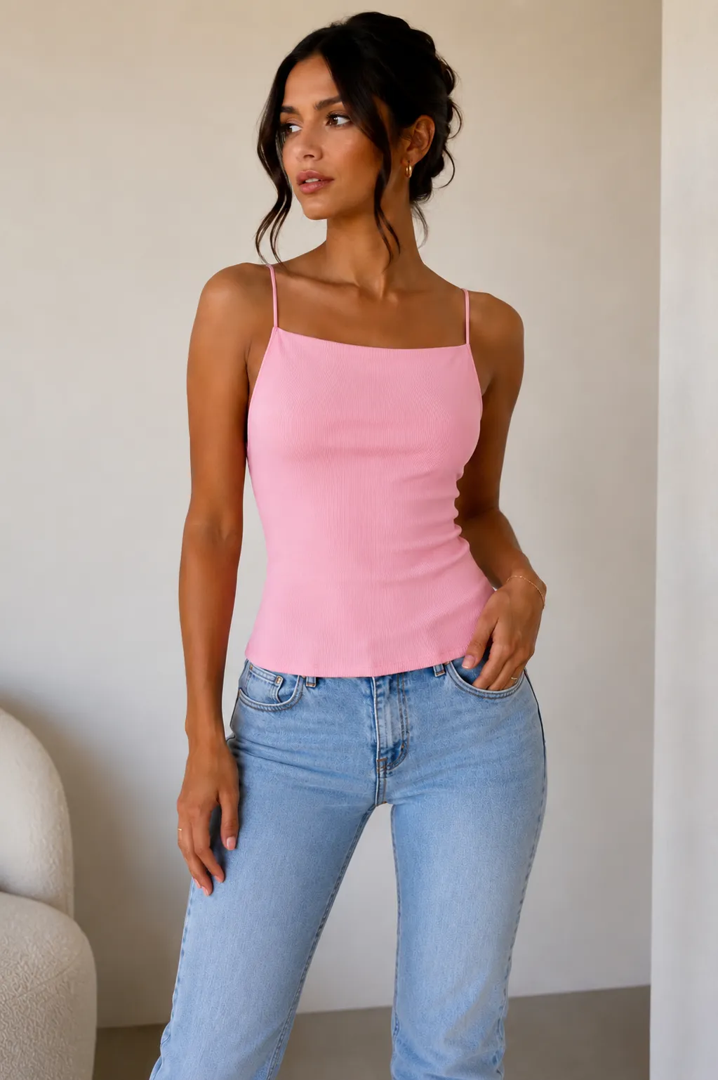 Ribbed Cami Top | HerEdits