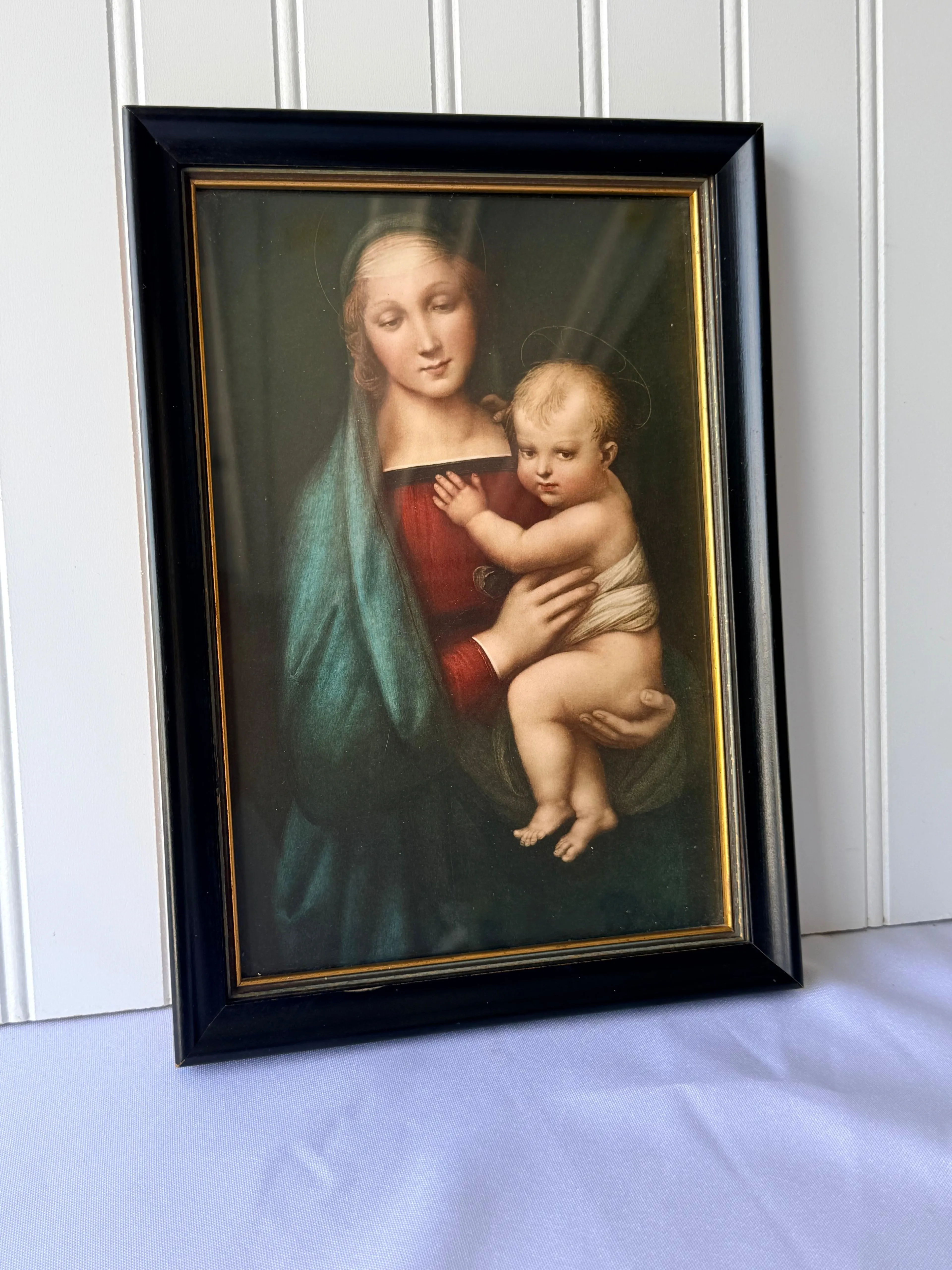 Mid-Century Madonna Christian Print, 11”