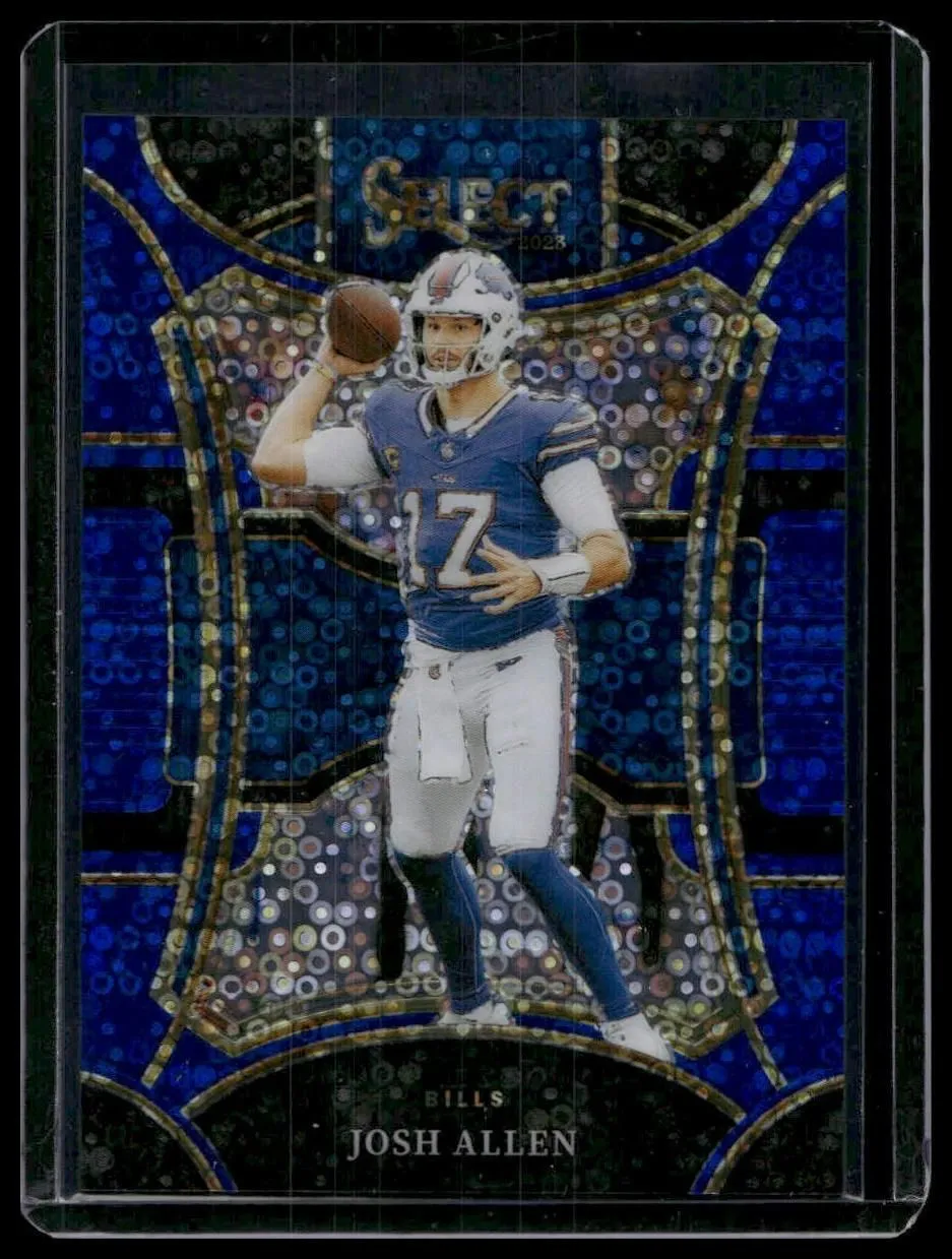 2023 Panini Select #410 Josh Allen Blue Disco Prizms #/25