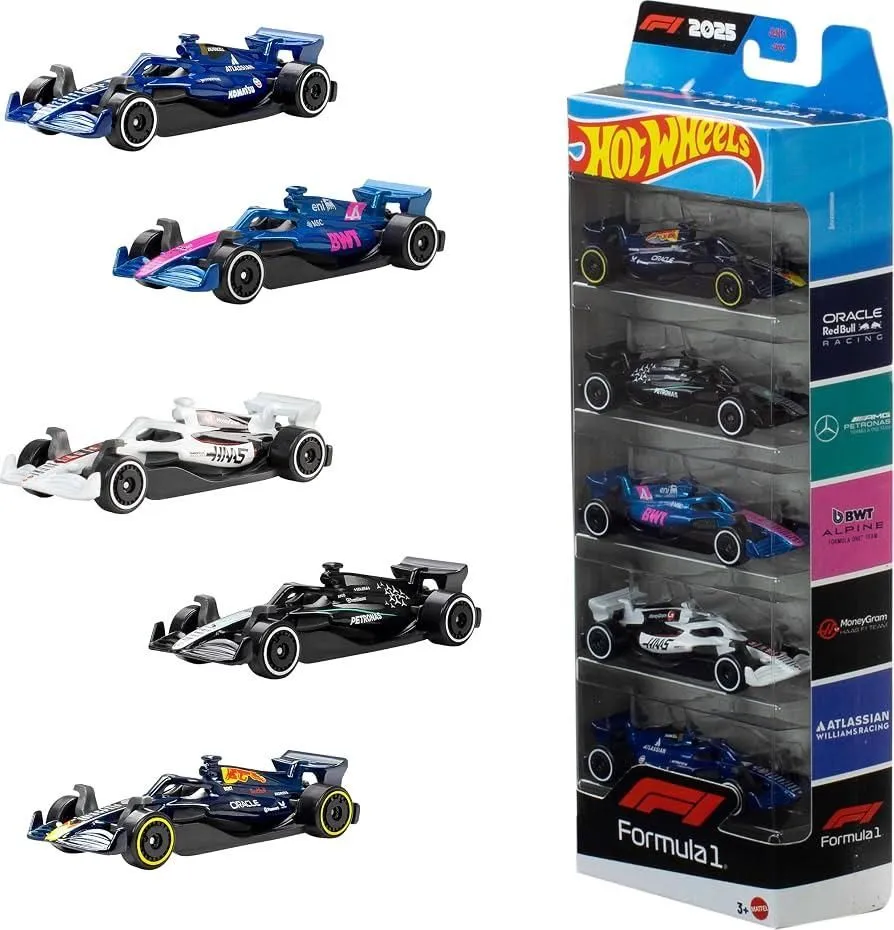 Hot Wheels Formula 1 5 pack Diecast Model Car