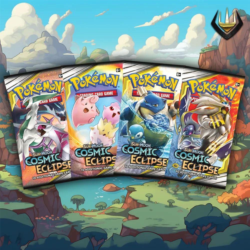 Cosmic Eclipse Pokémon Booster Pack Art Set [Set Of 4]