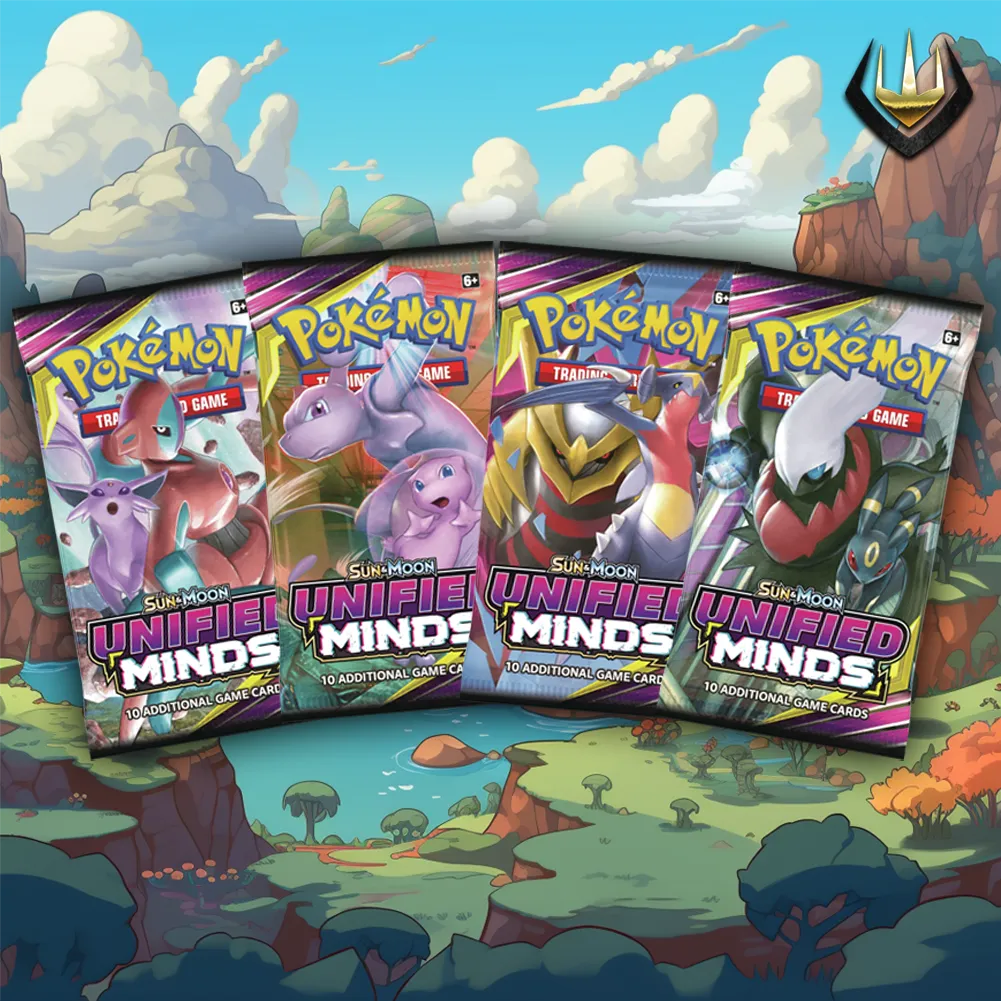 Unified Minds Pokémon Booster Pack Art Set [Set Of 4]