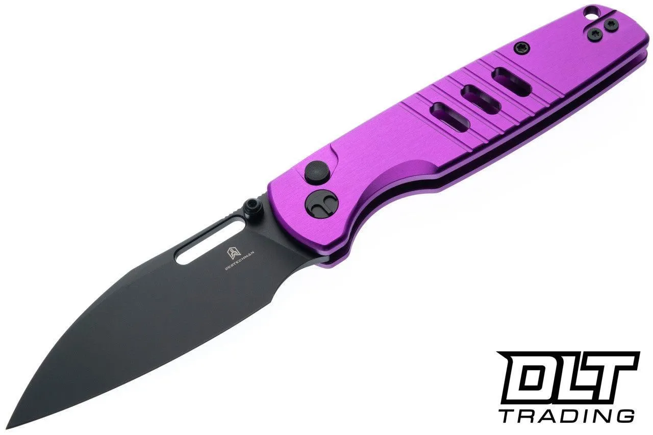 Bestechman Vector - Purple Anodized Aluminum - Black PVD D2 Blade