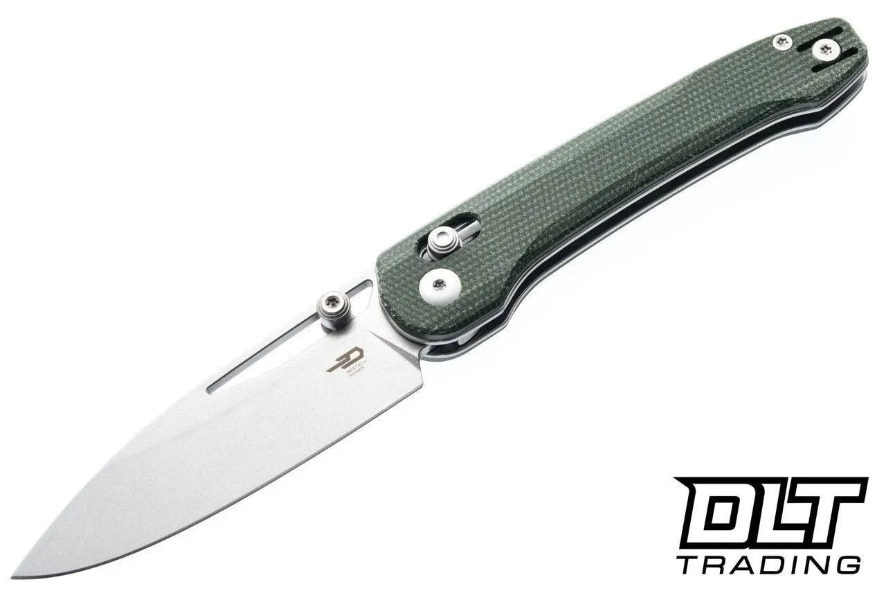 Bestech Knives Cobber - Green Micarta - Stonewashed 14C28N Blade