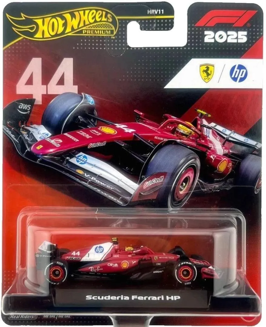 Hot Wheels Formula 1 2025 Ferrari F1 Team (#44) Lewis Hamilton Diecast Model Car