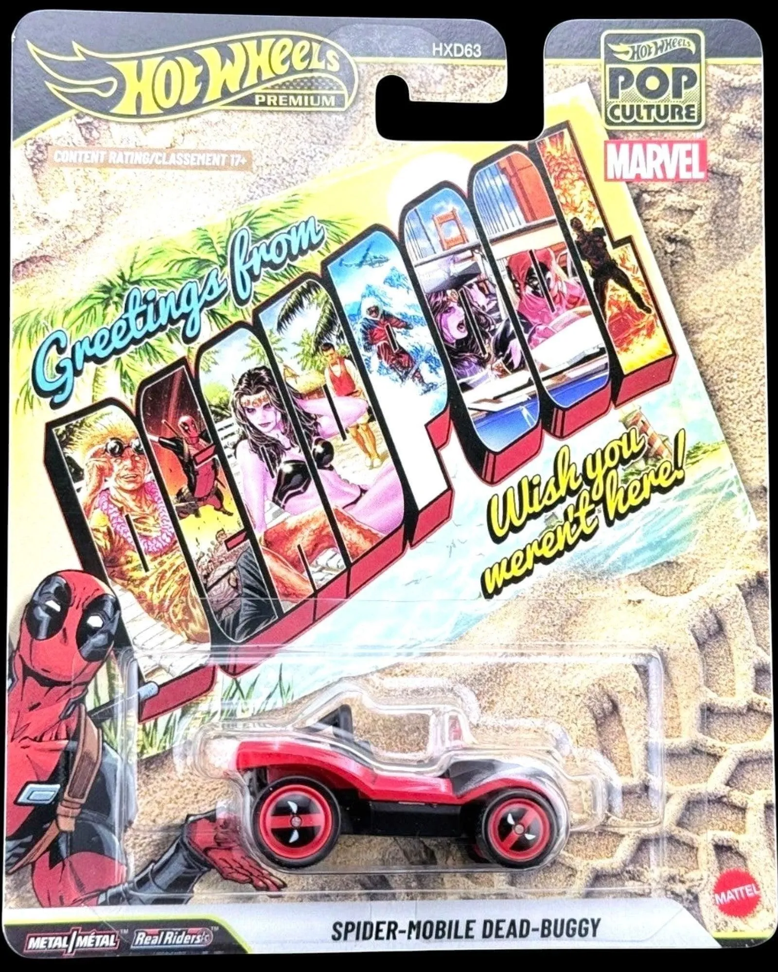 Scratch & Dent Hot Wheels Marvel Spider-Mobile Dead Buggy 1:64 Die-Cast – HXD63