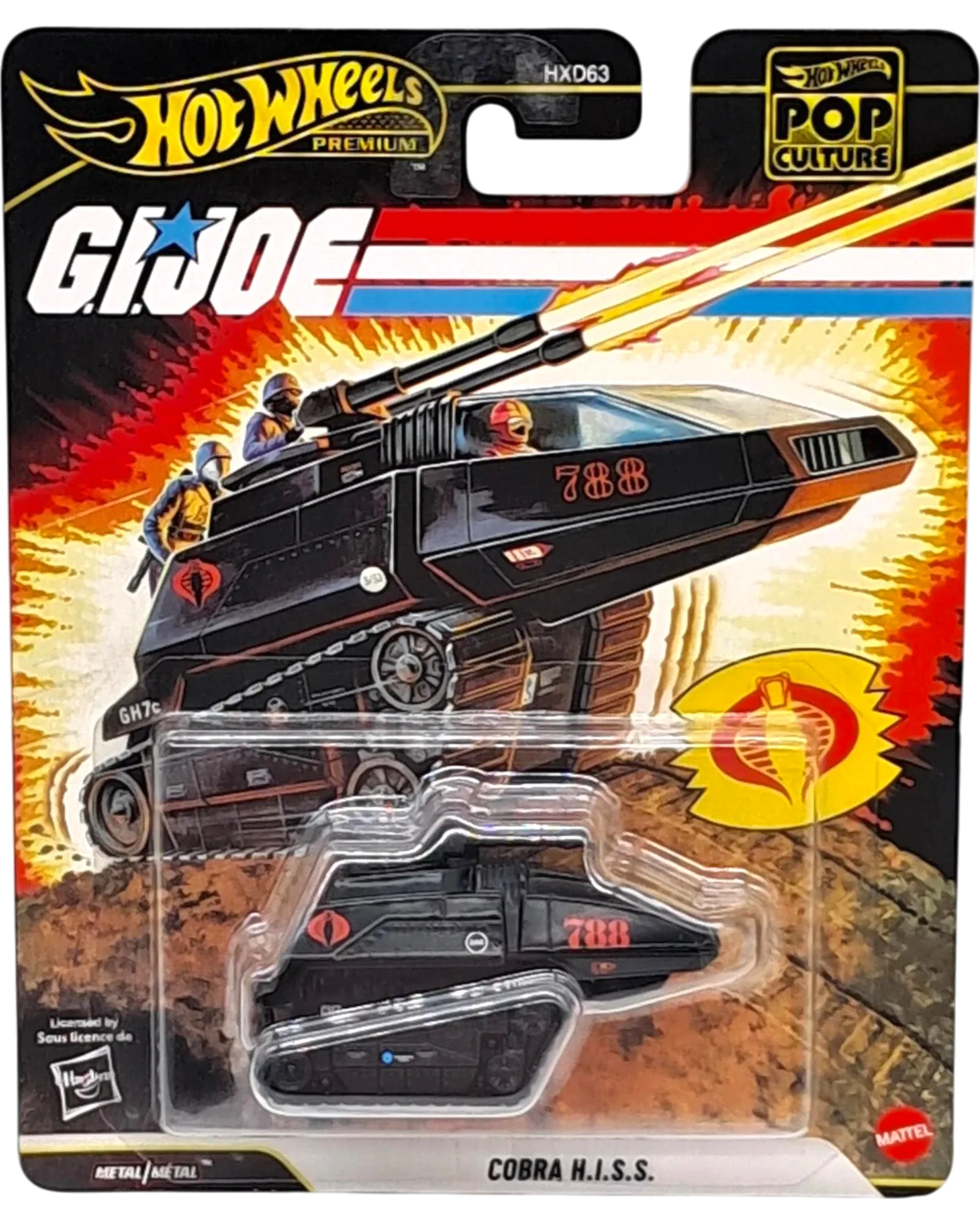 Scratch & Dent Hot Wheels G.I. Joe Cobra H.I.S.S. 1:64 Die-Cast Pop Culture