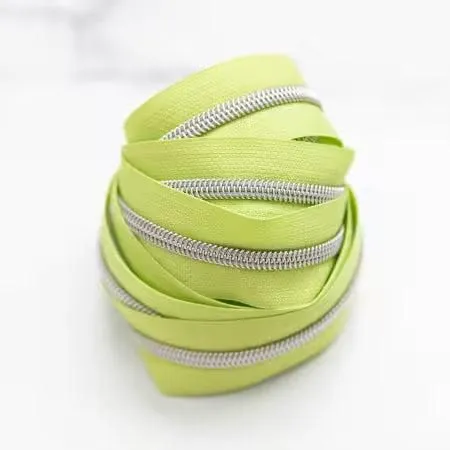 Knot & Thread Zippers by the Yard Zippers By the Yard Celery Mist 3yds # KAT-ZIP9