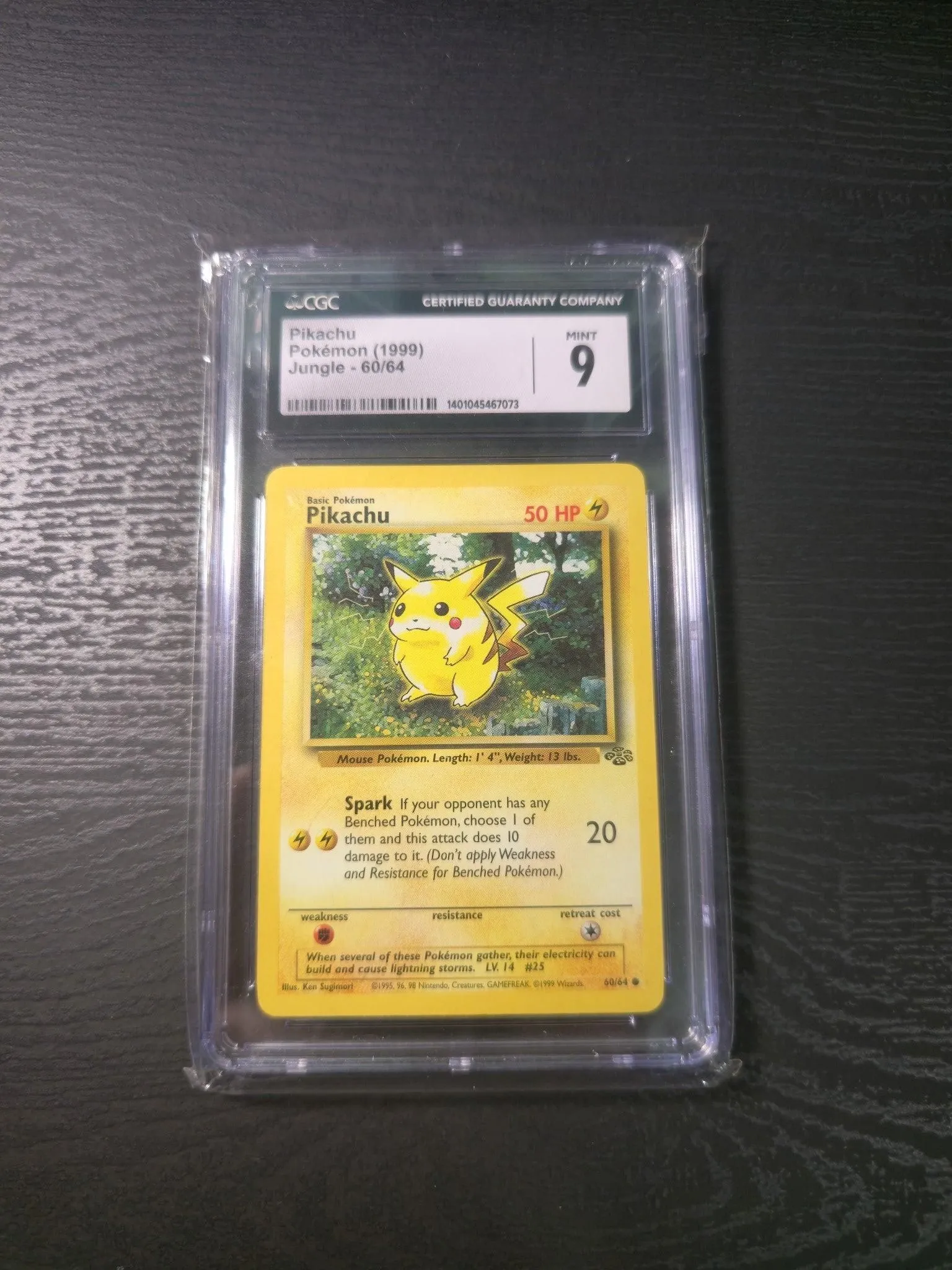 1999 Pokémon Jungle Pikachu #60/64 CGC Mint 9