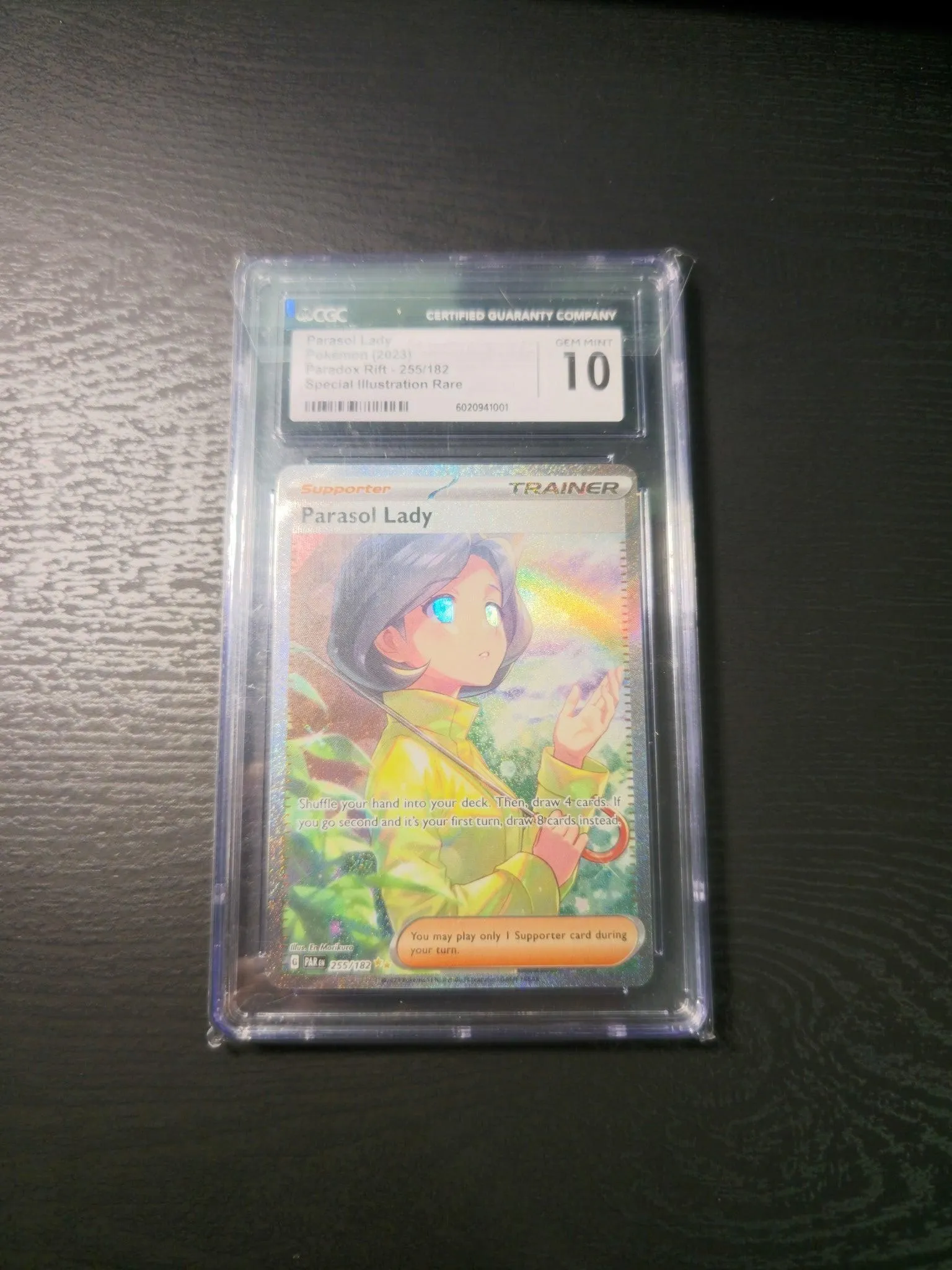 2023 Pokémon Paradox Rift Parasol Lady #255/182 CGC Gem Mint 10