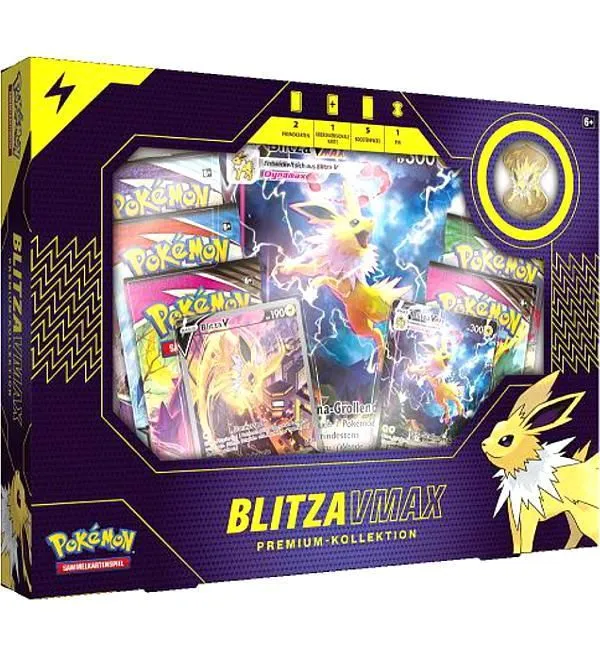 Pokémon – Blitza Jolteon VMAX Premium Kollektion EU Version Deutsch
