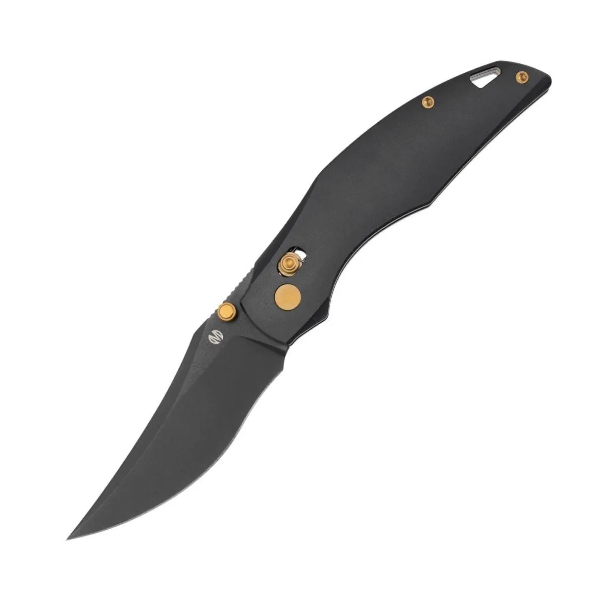Molsect Shuttle Crossbar Folding Knife - Aluminum Sandvik 14c28n