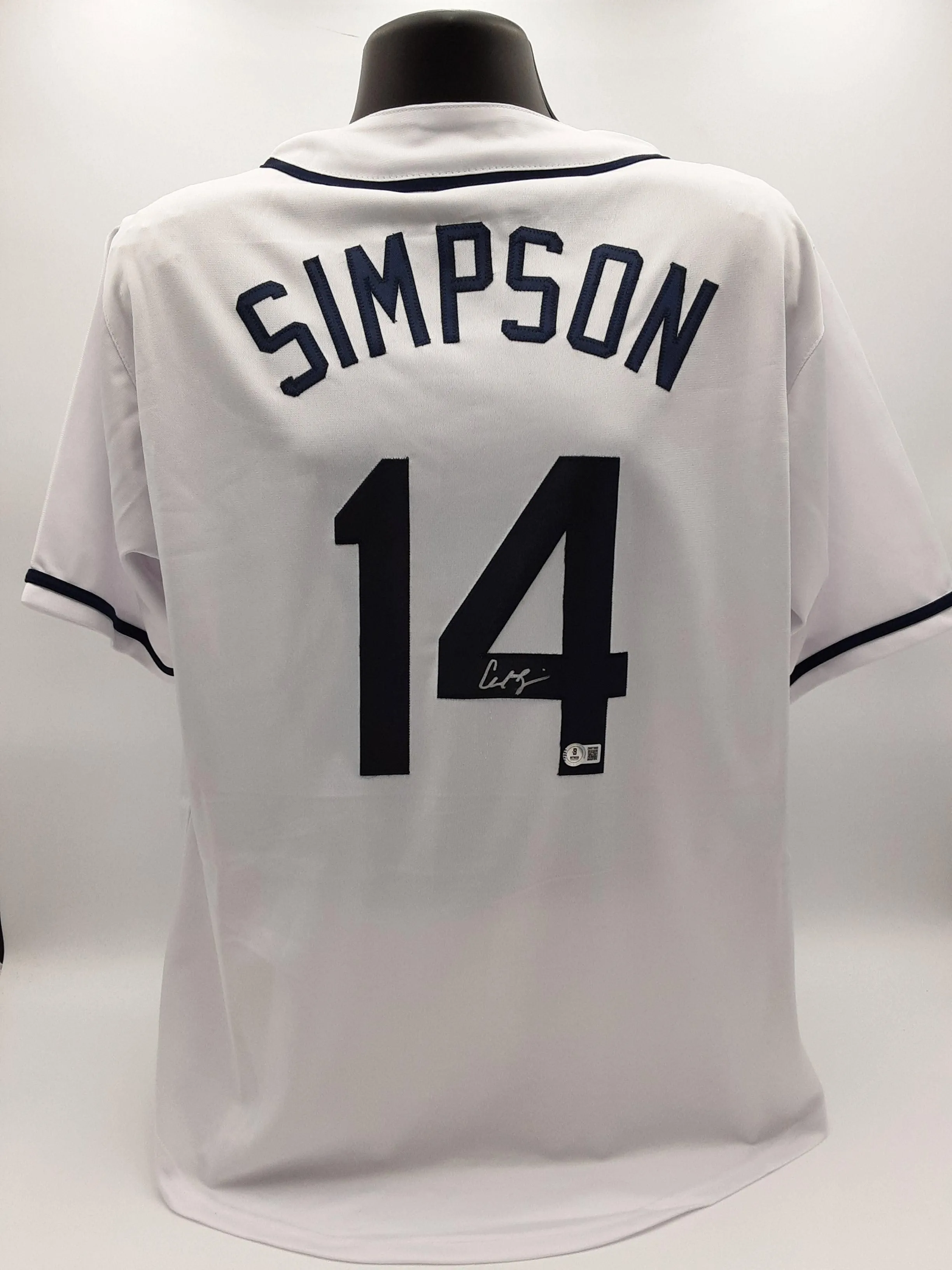 Chandler Simpson Signed Pro Style Jersey Autographed Beckett R2
