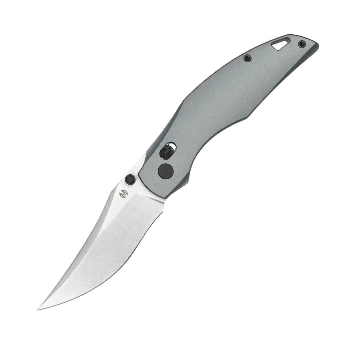 MOLSECT Shuttle M2066AH Folding Knife – 14C28N Bowie Blade & Grey Aluminum Crossbar Lock