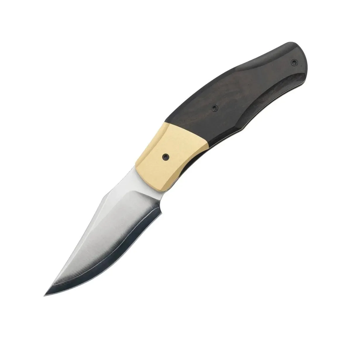 MOLSECT Old Fashioned MUC777S Folding Knife – SLD Bowie & Ebony Wood Handle