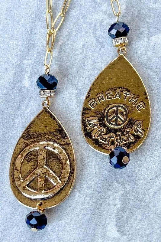 Breathe Let That Shit Go Necklace