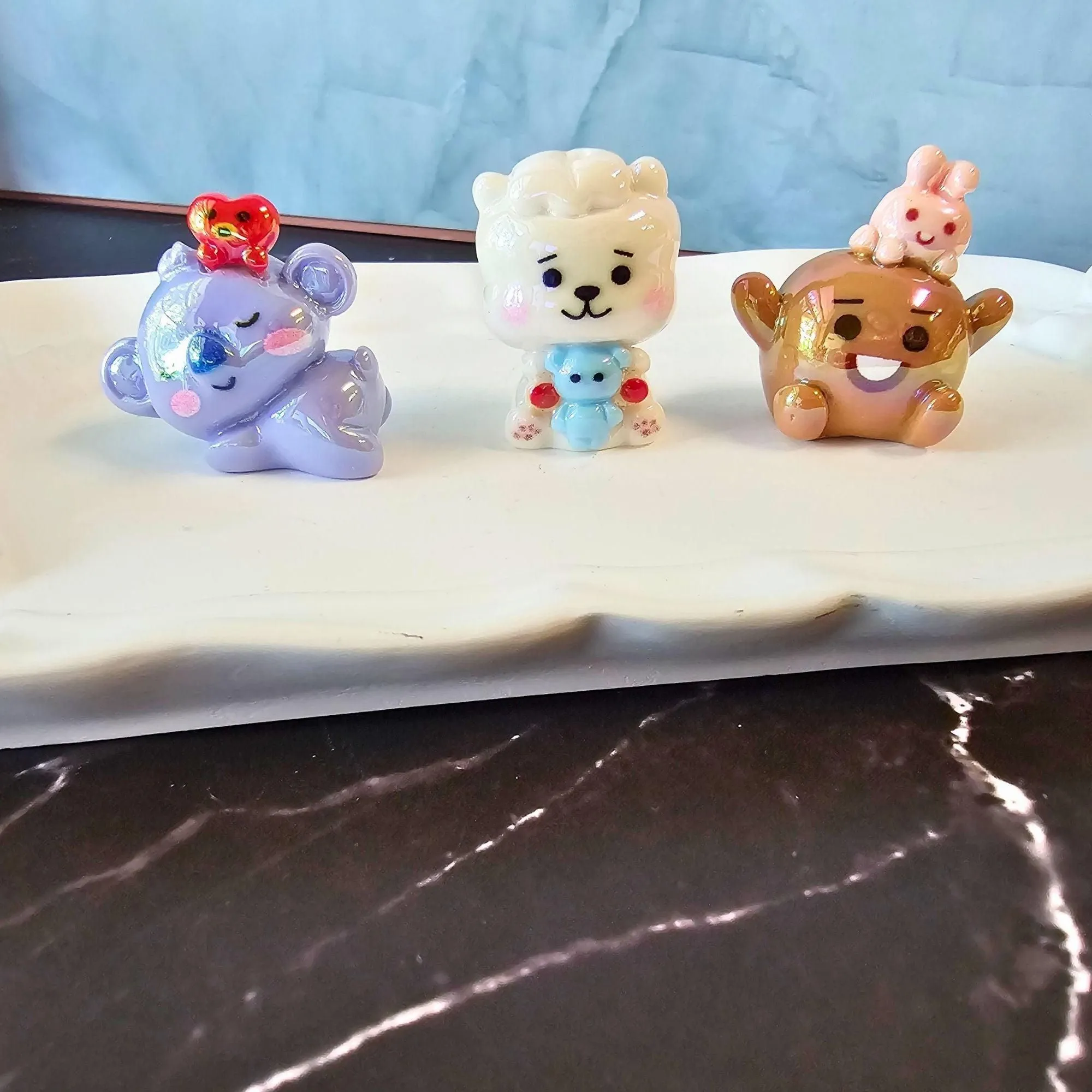 BT21-Inspired 3D Acrylic Figure Beads | Cute Kawaii Character Focal Beads | DIY Pens, Phone Charms, Keychains & Bag Charms | DIY Freebies