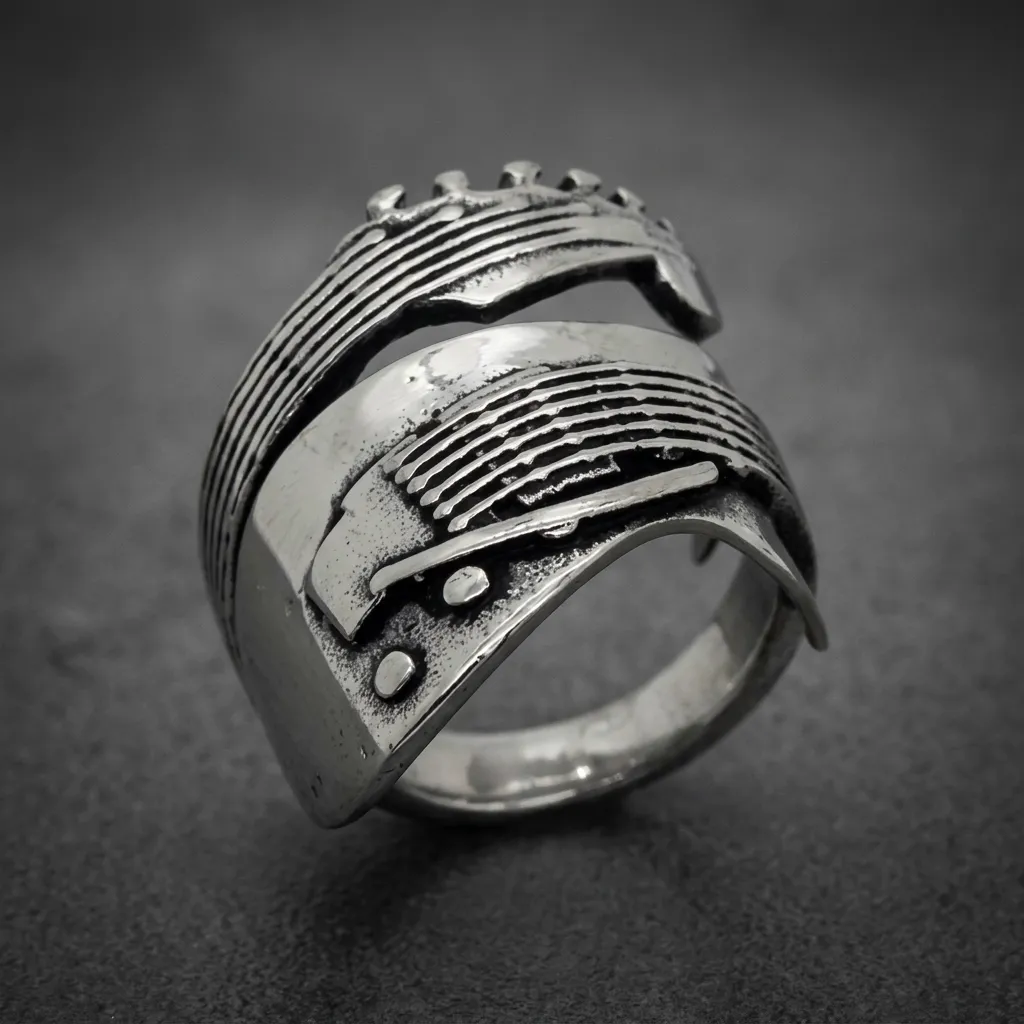 Polished Ribbed Ring™ (#R0281)