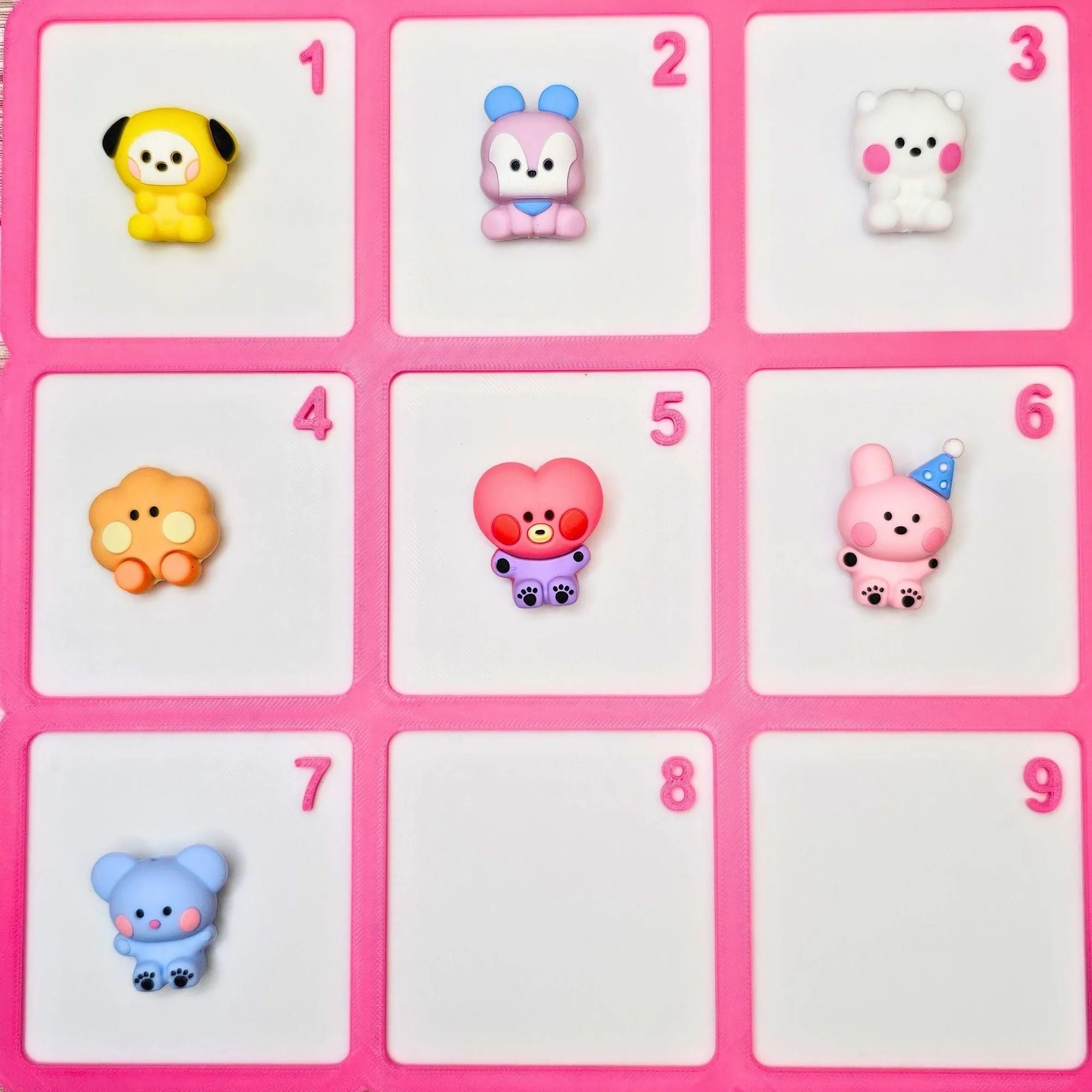 BT21-Inspired 3D Silicone Figure Beads | Cute Kawaii Character Focal Beads | DIY Pens, Phone Charms, Keychains & Bag Charms | DIY Freebies (Copy)