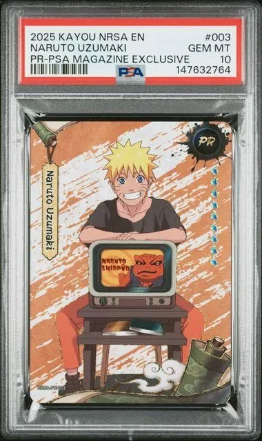 PSA GEM MT 10 Naruto Uzumaki PSA Magazine Exclusive 003 Kayou Naruto 147632764