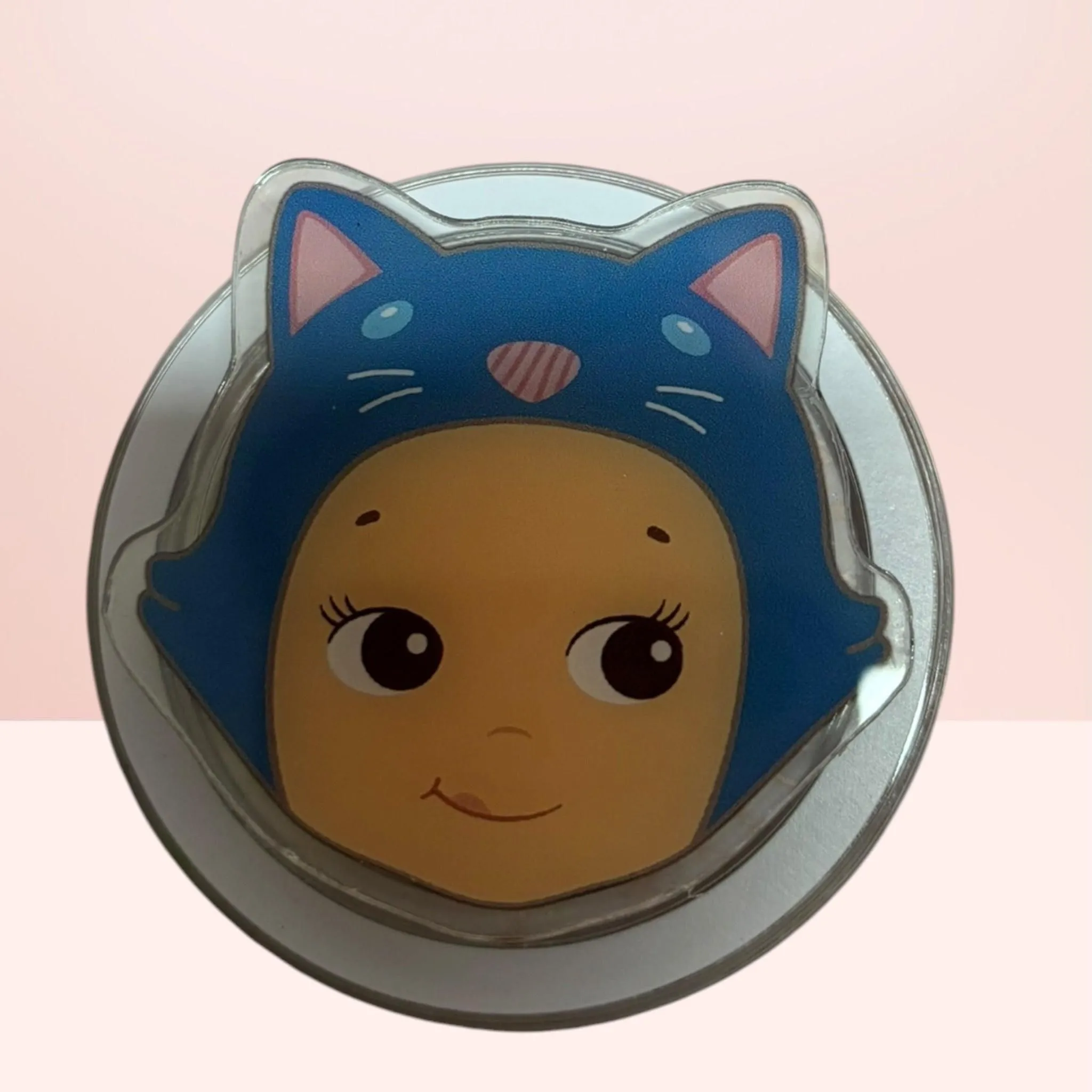 Blue/Gray cat pop socket