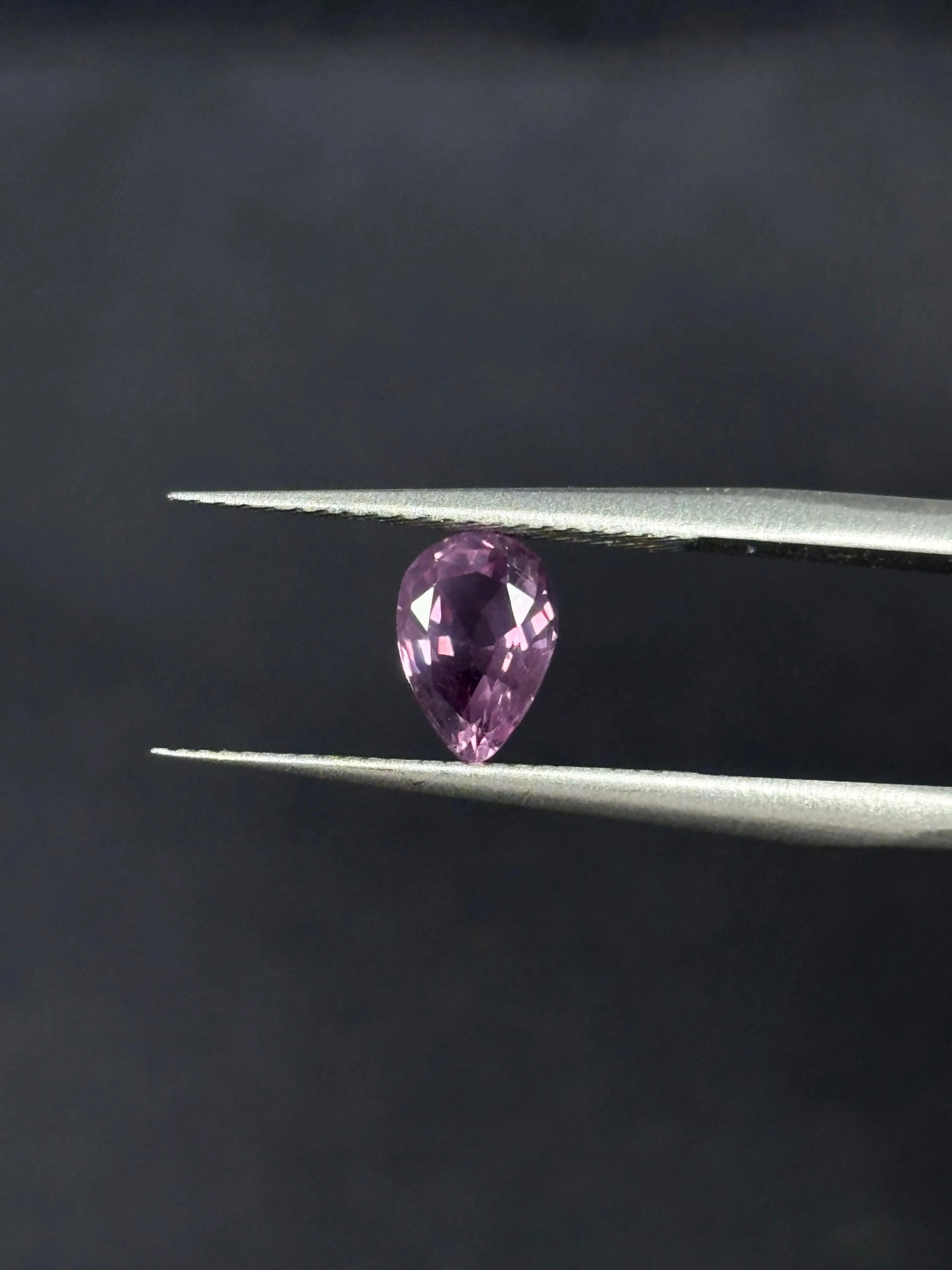 1.03ct Purple Mahenge Spinel, Pear, 7.5x5 mm, VS