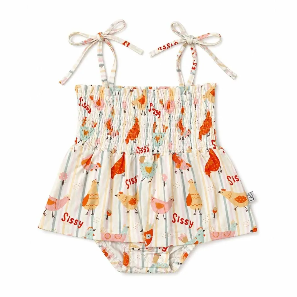Sissy Smocked Bodysuit Bubble